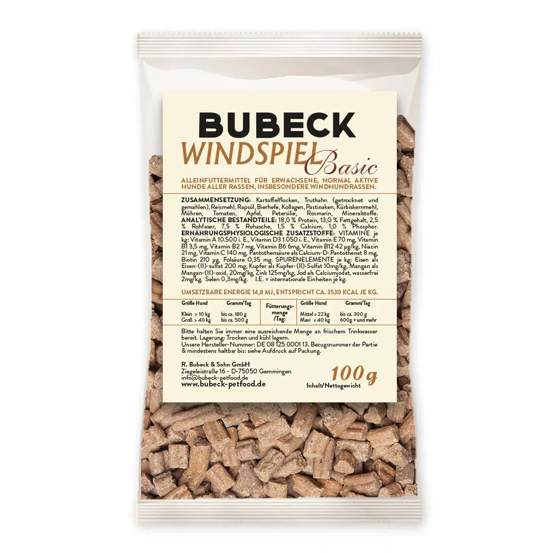 Windspiel Basic 100g |Trockenfutter
