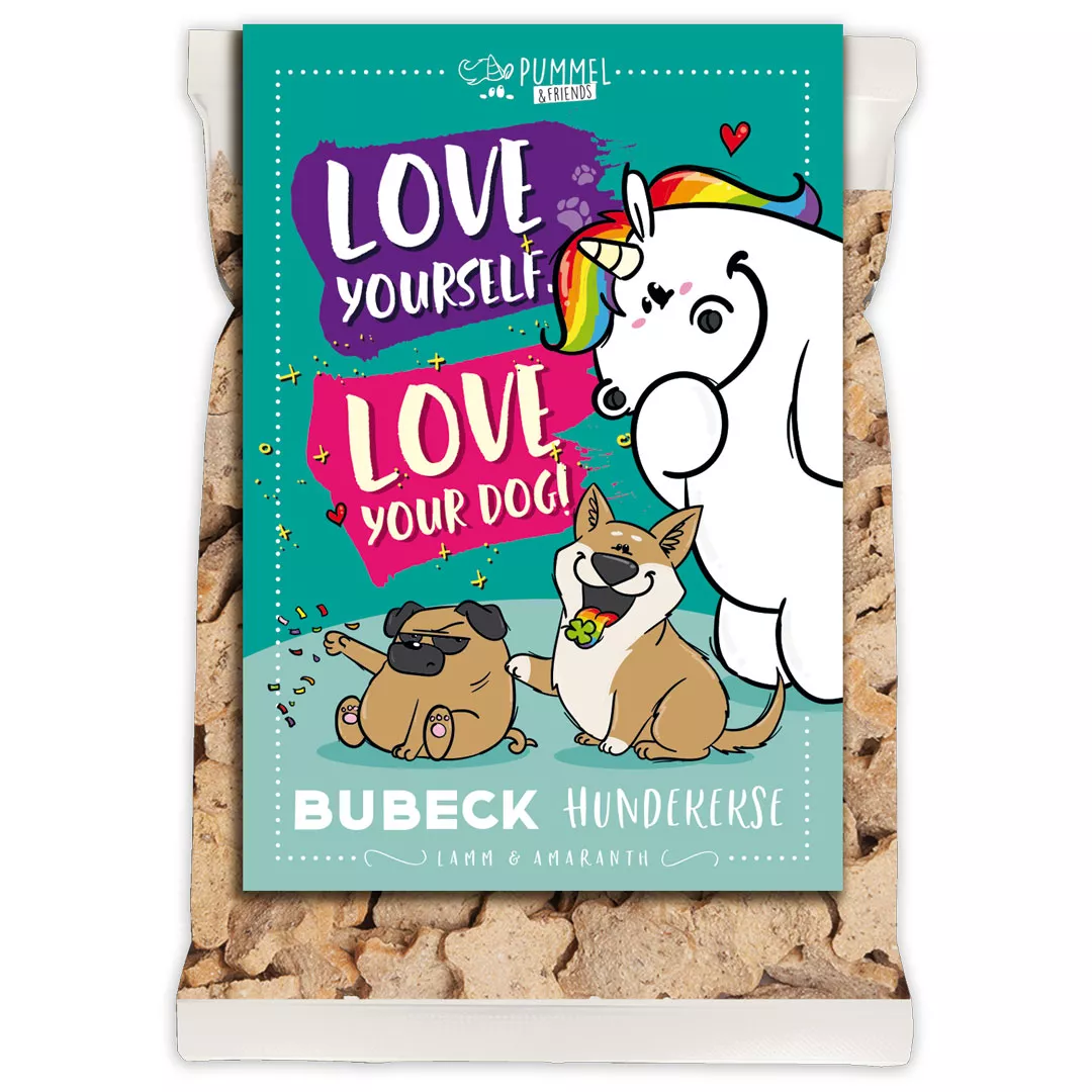 Pummeleinhorn Motiv 35 Love 210g | getreidefreie Hundekekse