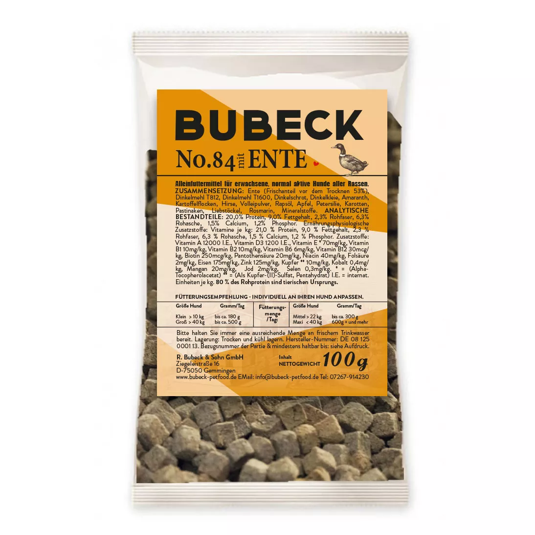 Ente No. 84 100g | Trockenfutter