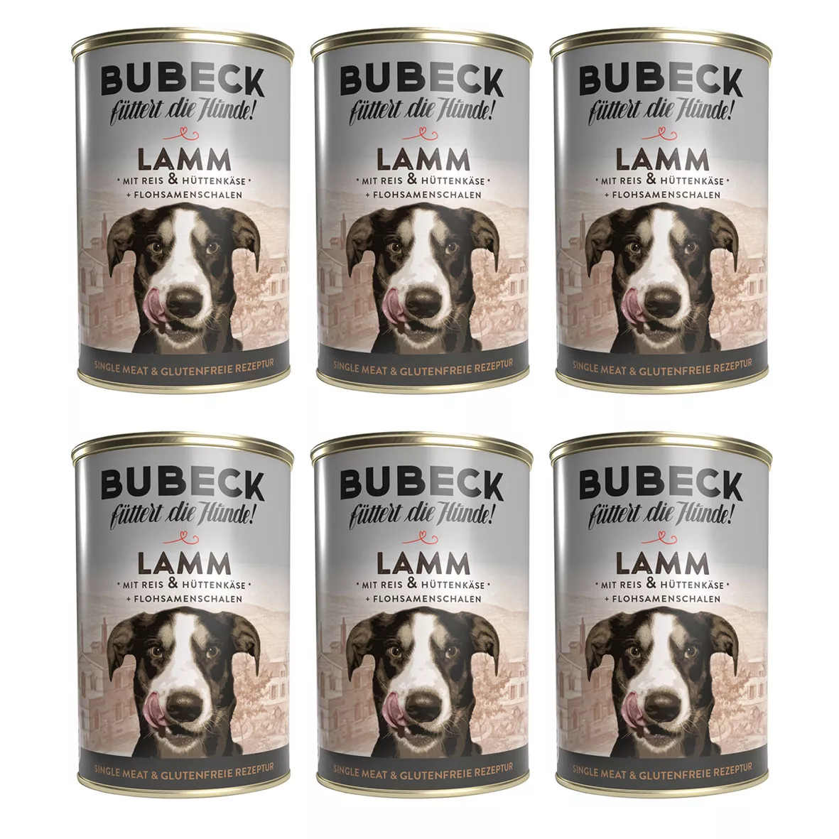 Lamm mit Reis und Hüttenkäse 6 x 400g | single Protein Nassfutter