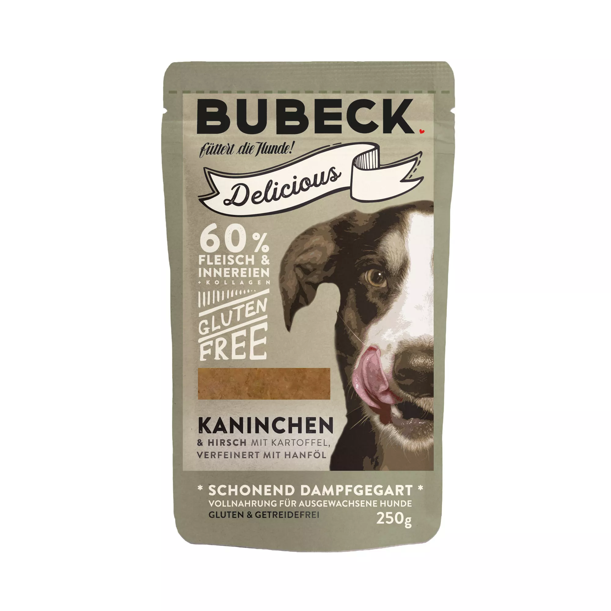 Kaninchen & Hirsch | Nassfutter Pouches - 8 x 250g