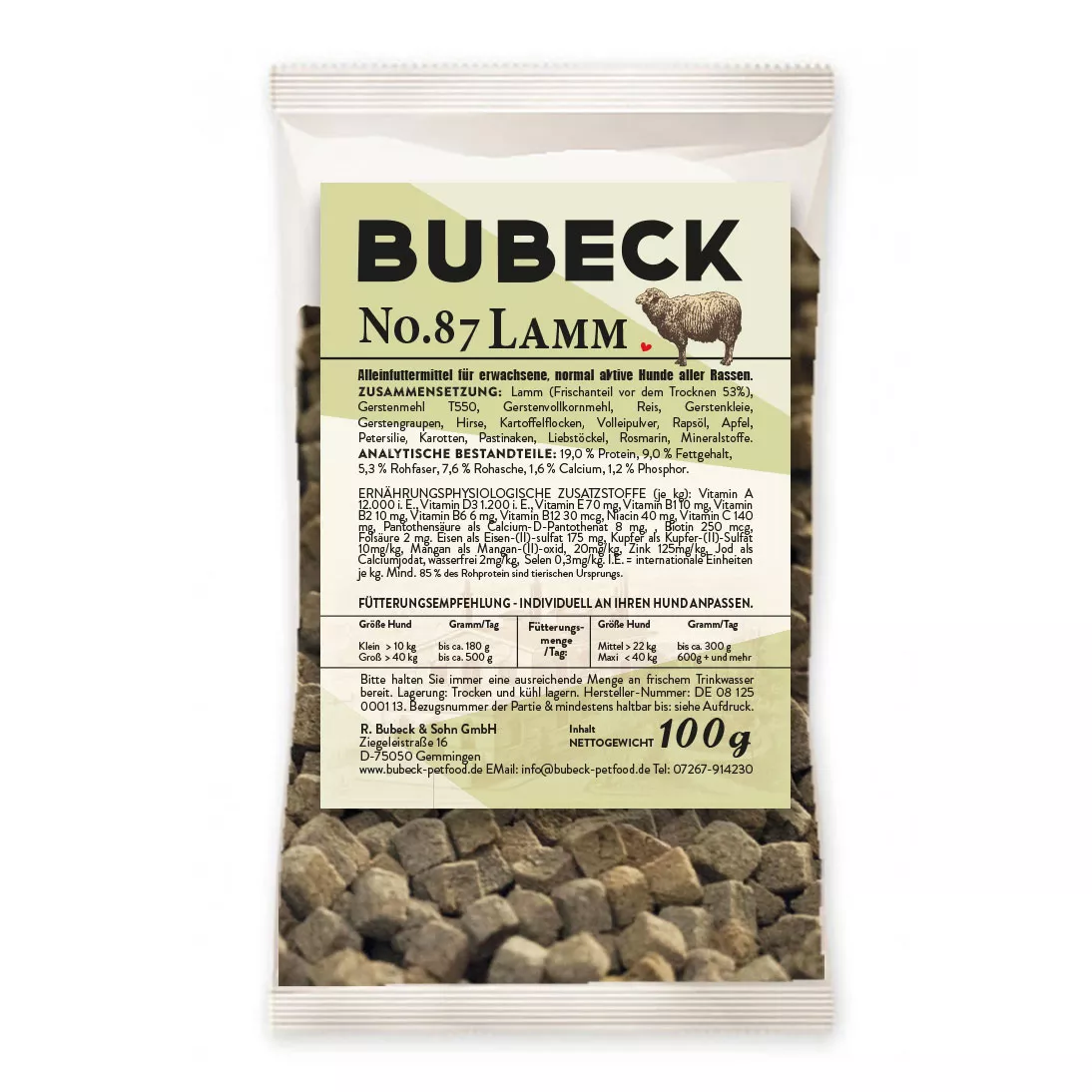 Lamm No. 87 100g | Trockenfutter