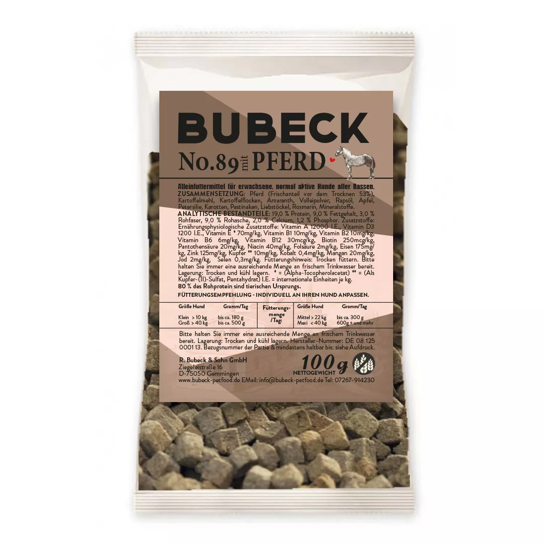 Pferd No. 89 100g | Trockenfutter