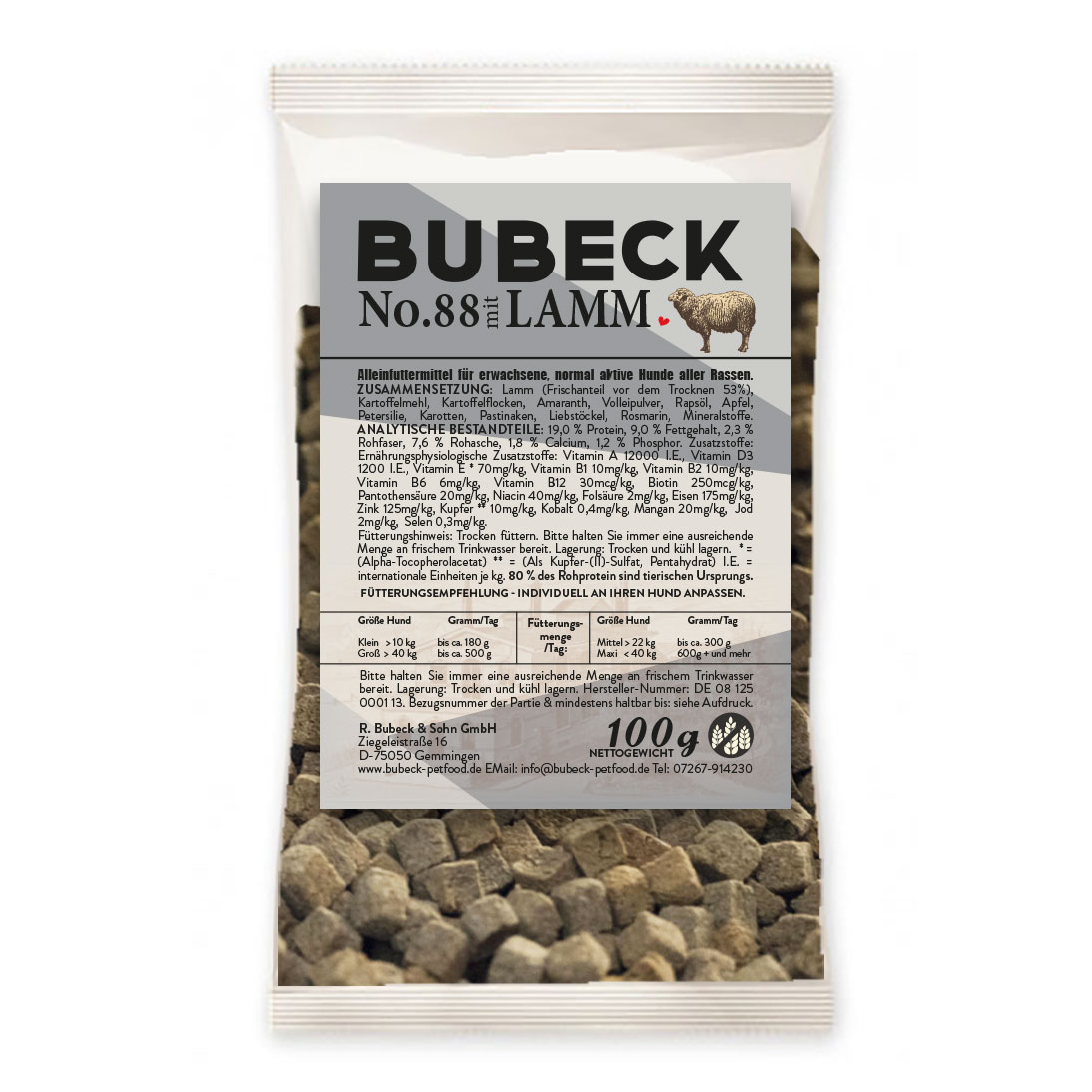 Lamm No. 88 100g | Trockenfutter