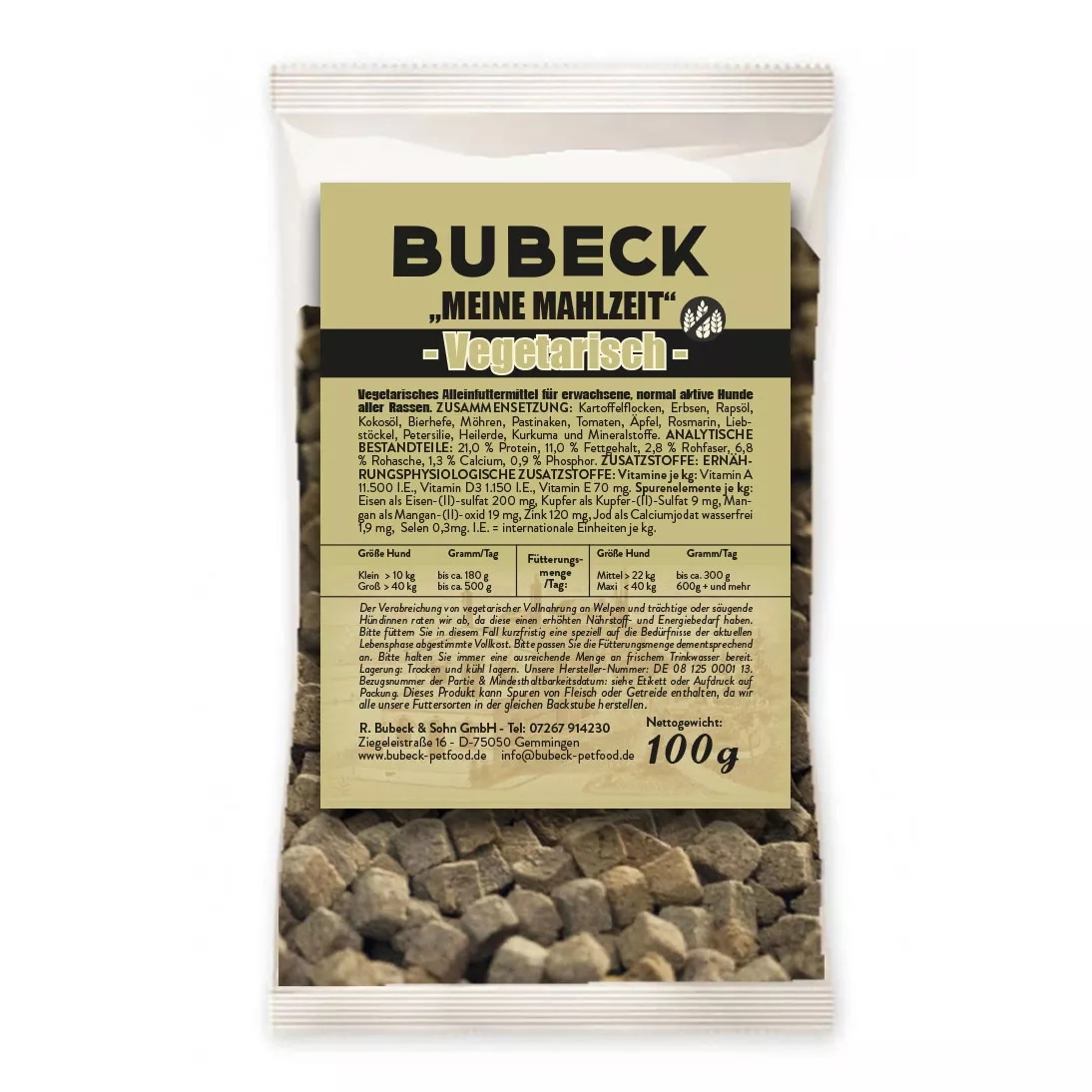 Bubeck - Trockenfutter - Meine Mahlzeit - Vegetarisch