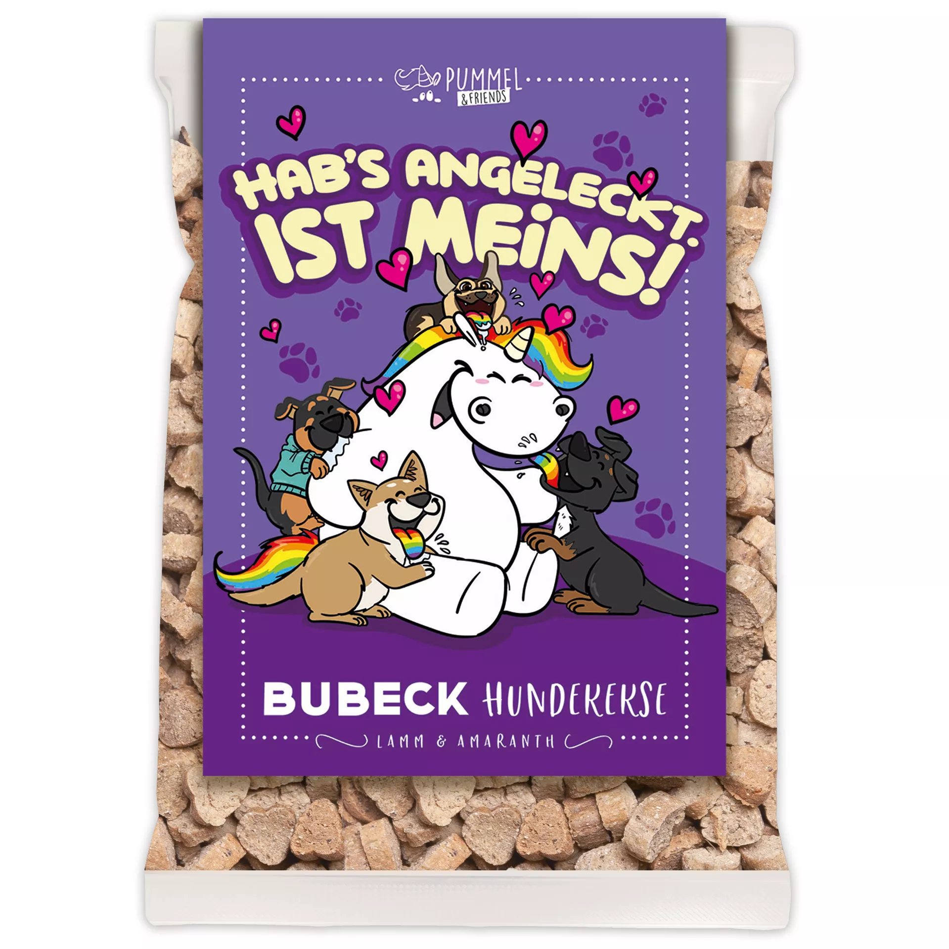 Pummel&Friends Motiv 37 "MEINS" 21 x 210g Display | getreidefreie Hundekekse