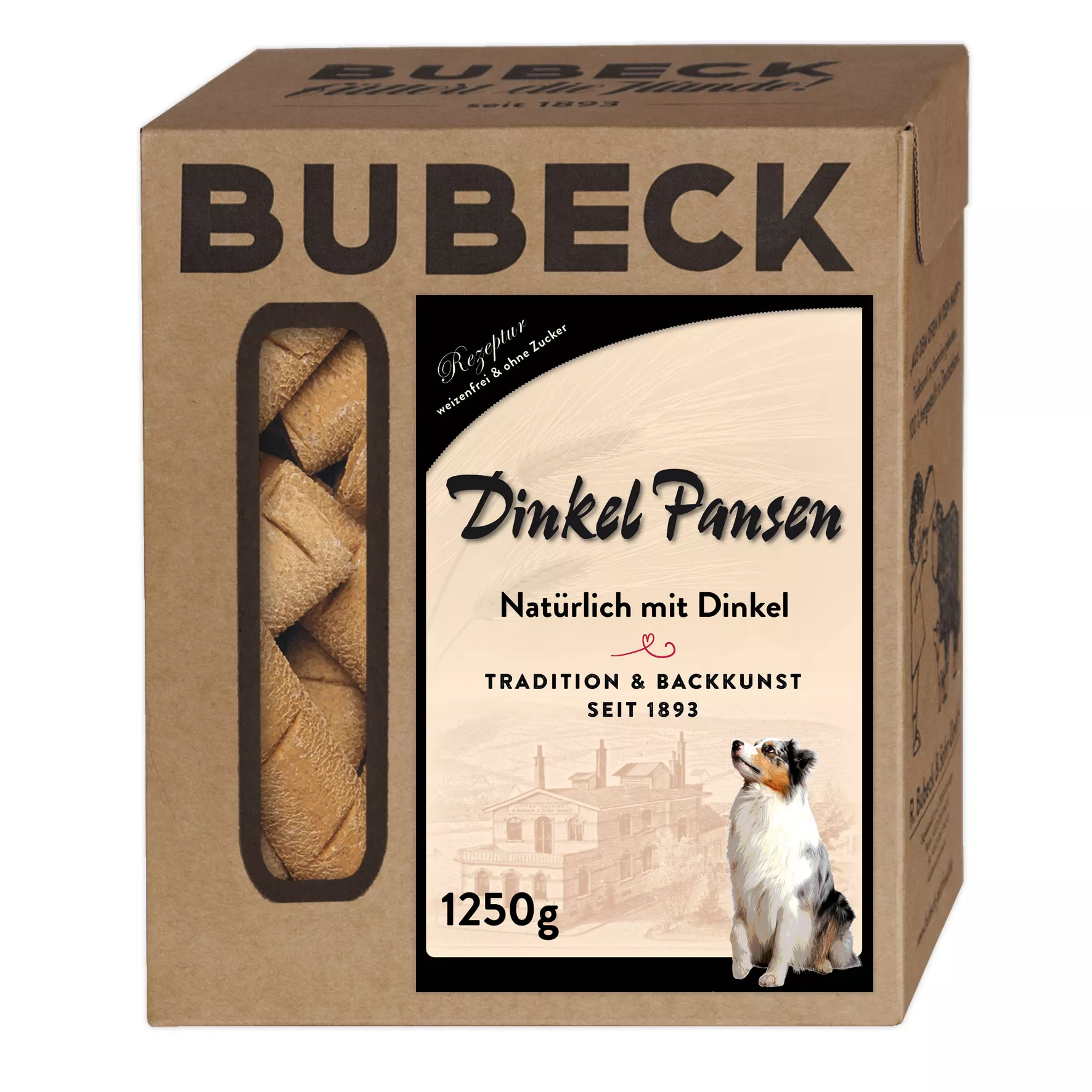 Dinkel Pansen Brot 3 x 1250g | weizenfreie Hundekuchen