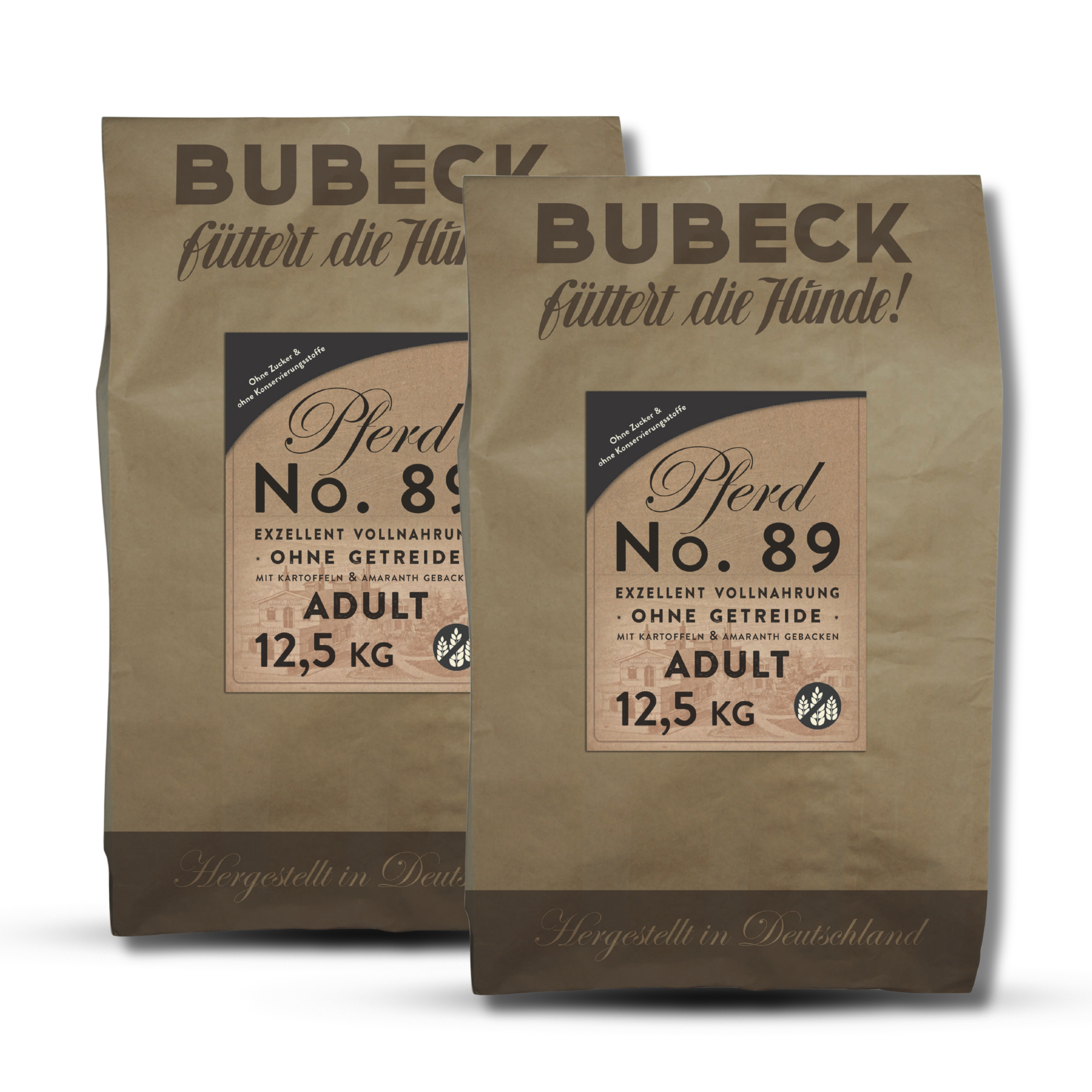 Bubeck - Vorteilspaket No. 89 Pferdefleisch 2 x 12,5kg - Trockenfutter - getreidefrei