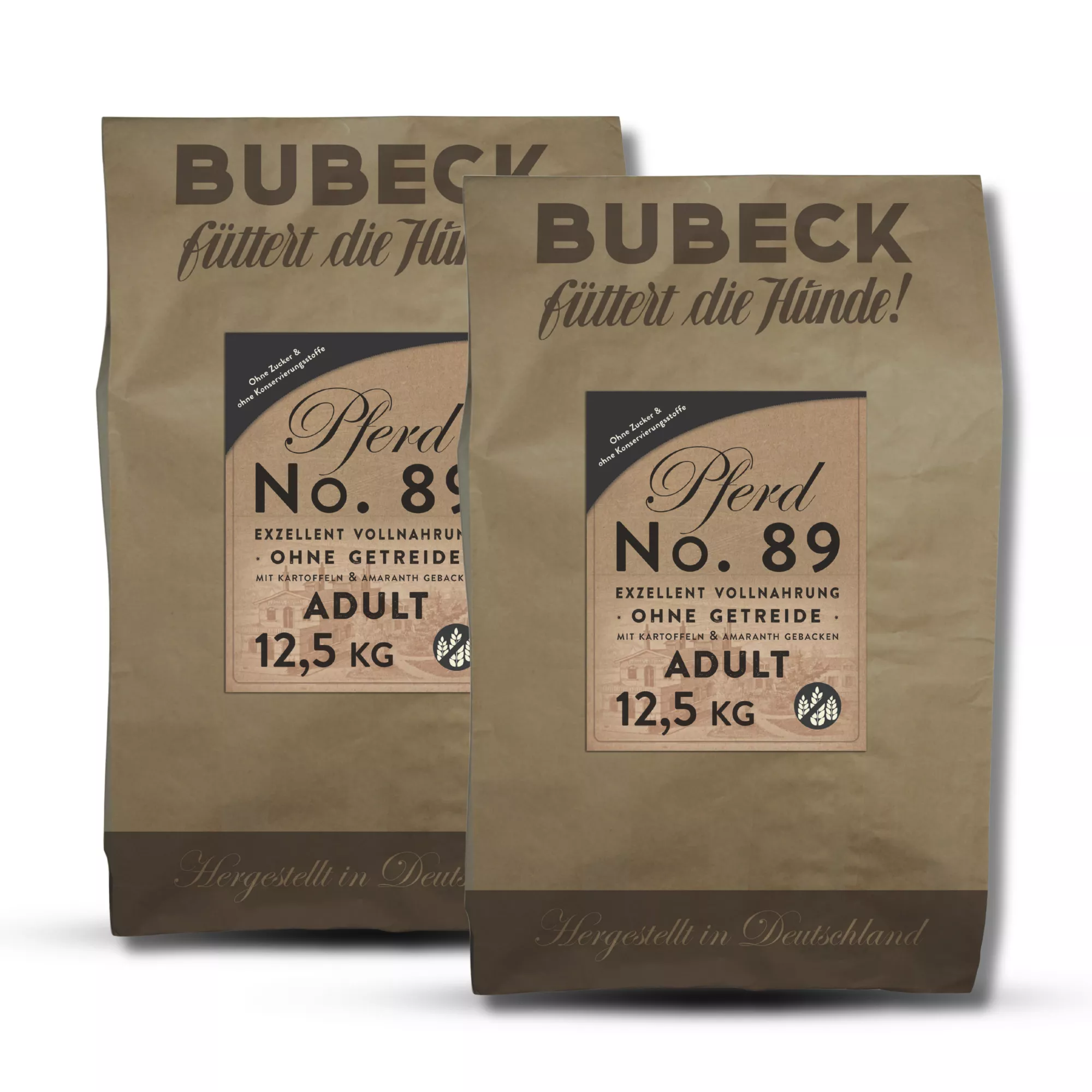 Bubeck - Vorteilspaket No. 89 Pferdefleisch 2 x 12,5kg - Trockenfutter - getreidefrei