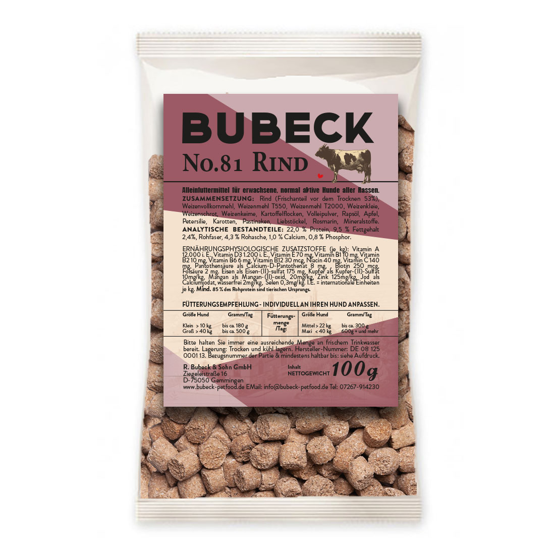Rind No. 81 100g | Trockenfutter