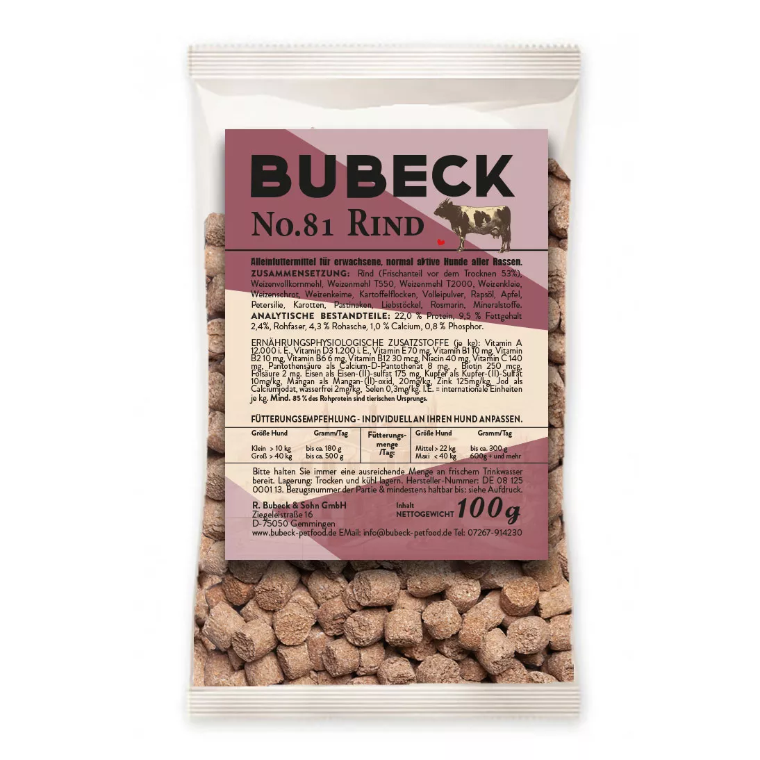 Rind No. 81 100g | Trockenfutter