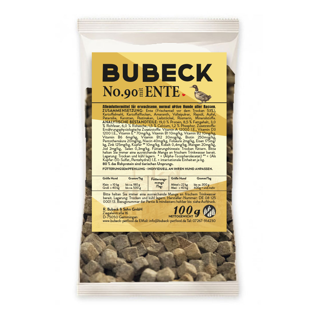 Ente No. 90 100g | Trockenfutter