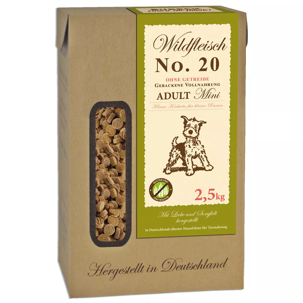 Wild No. 20 2,5kg | kleine Rassen getreidefreies Trockenfutter