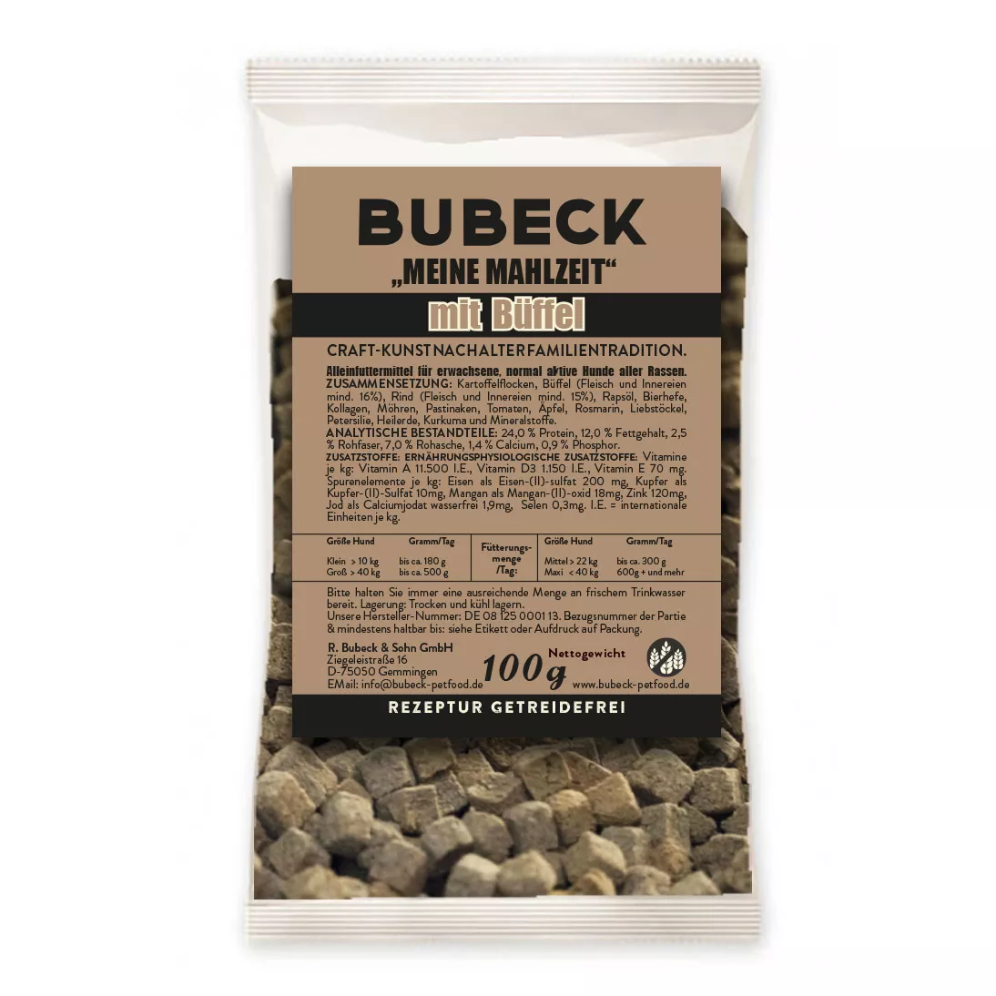 Bubeck - Trockenfutter - Meine Mahlzeit - Büffel