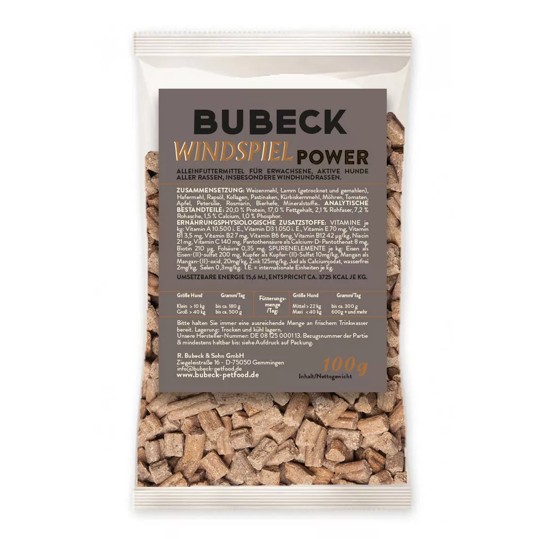 Windspiel Power 100g | Trockenfutter