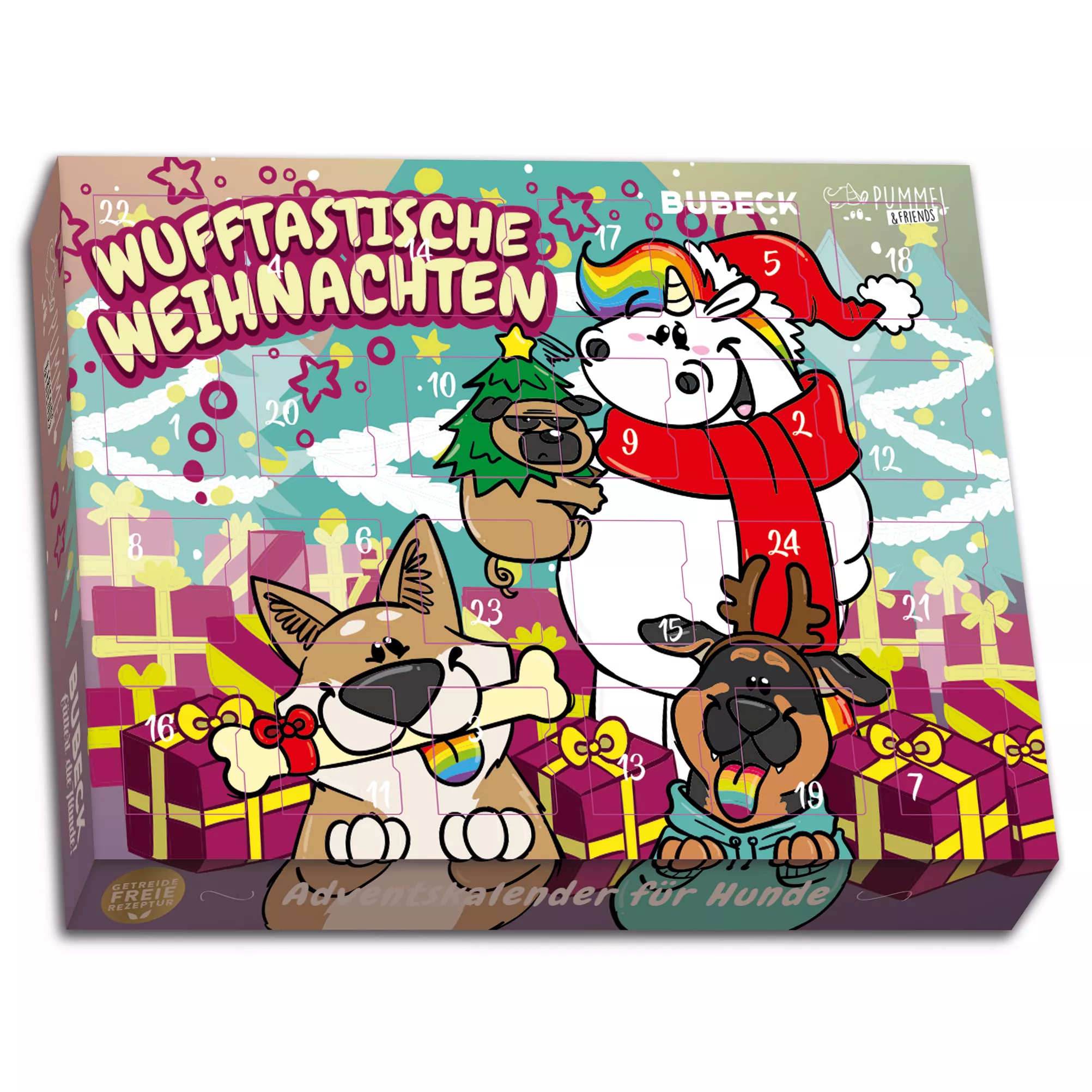Adventskalender Pummeleinhorn 2025 | Stück | Hundekuchen