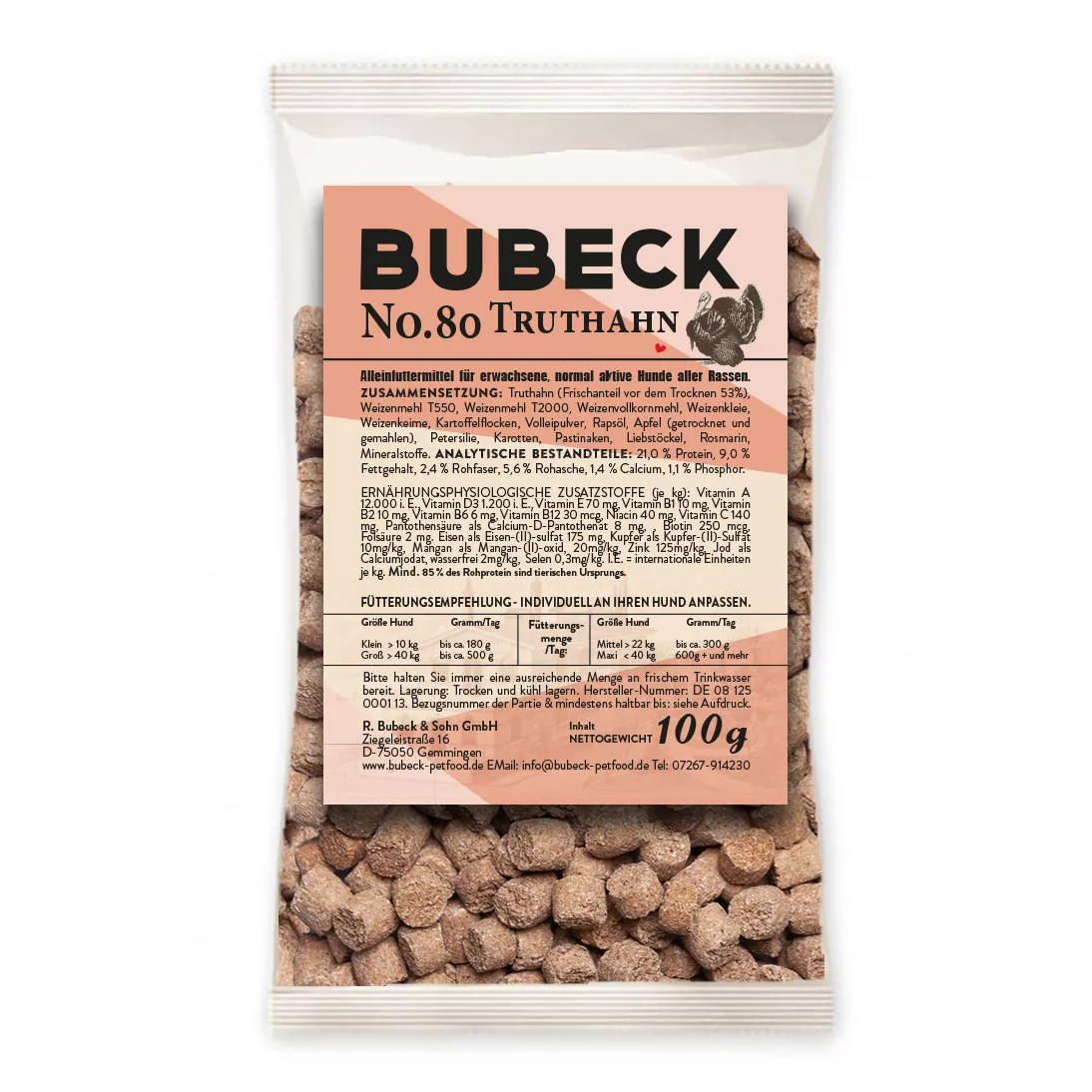 Truthahn No. 80 100g | Trockenfutter