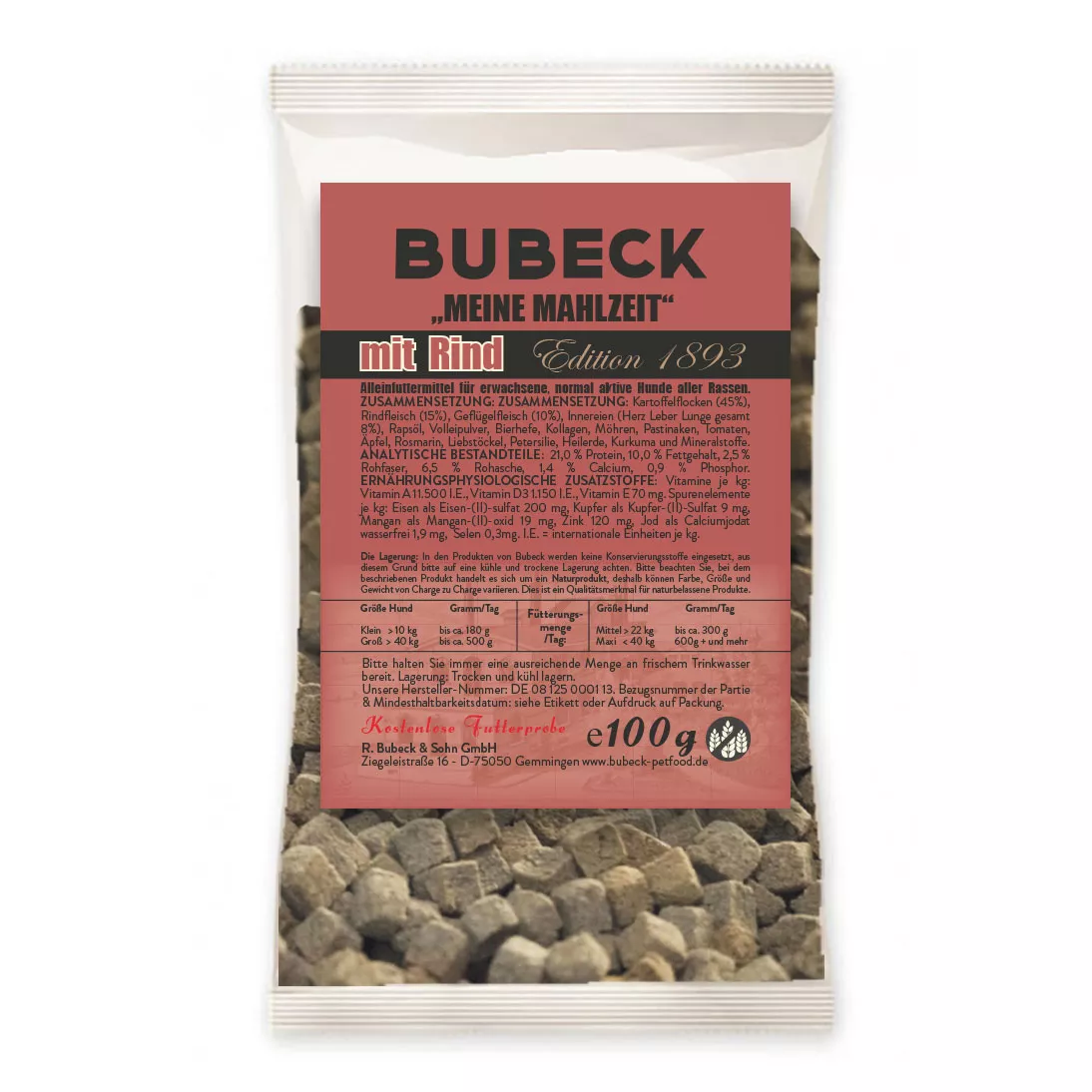 Rind Meine Mahlzeit 100g | Trockenfutter