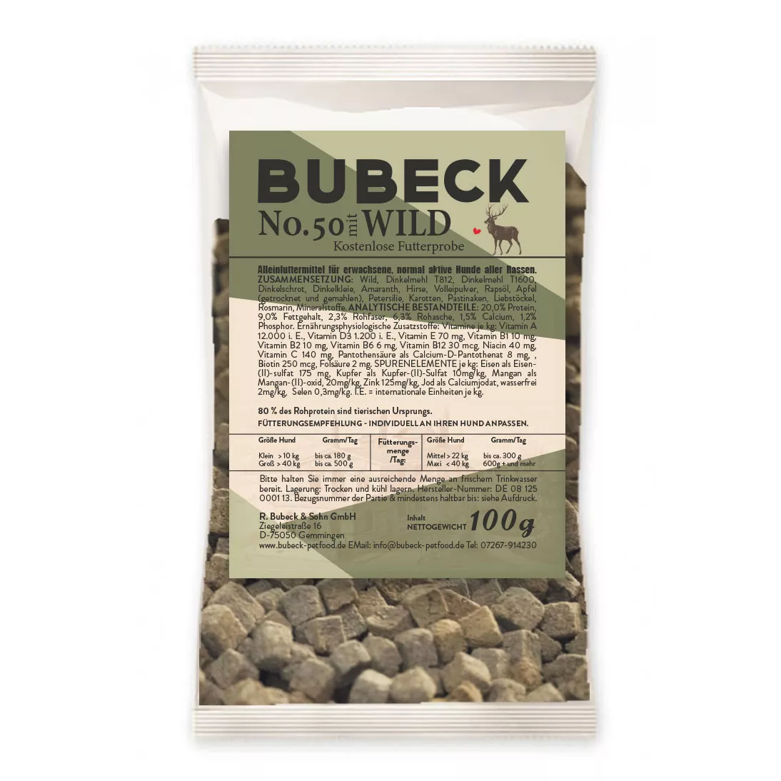 Bubeck No. 50 100g |Trockenfutter