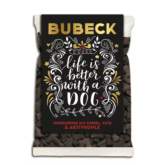 Black Craft mit Dinkel und Aktivkohle 21 x 210g Display | weizenfreie Hundekuchen