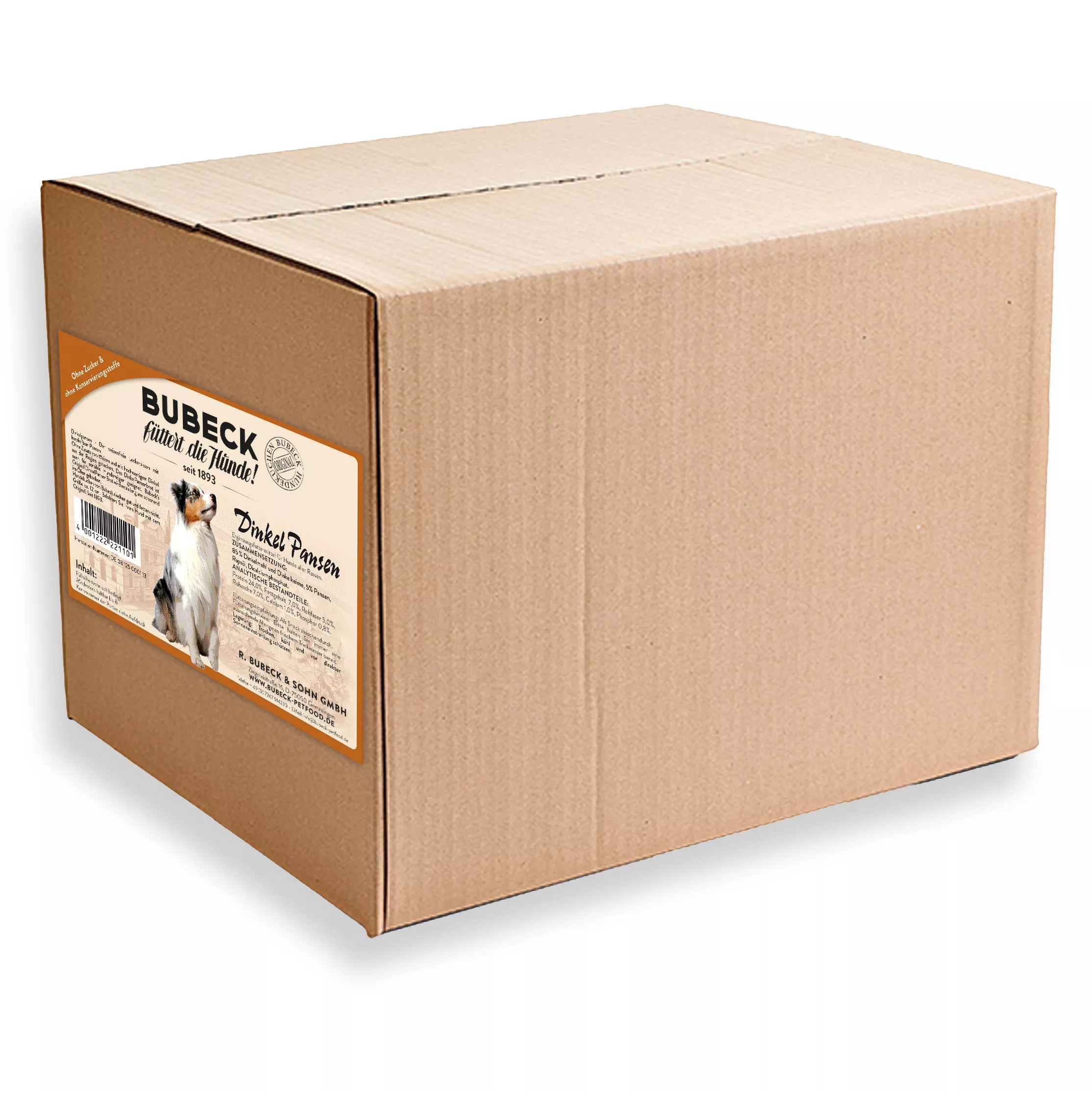 Dinkel Pansen Brot 10kg | weizenfreie Hundekuchen