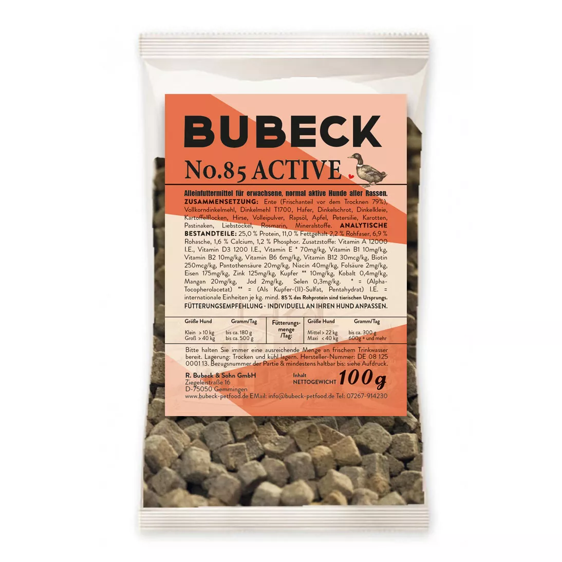 Ente No. 85 100g | Trockenfutter