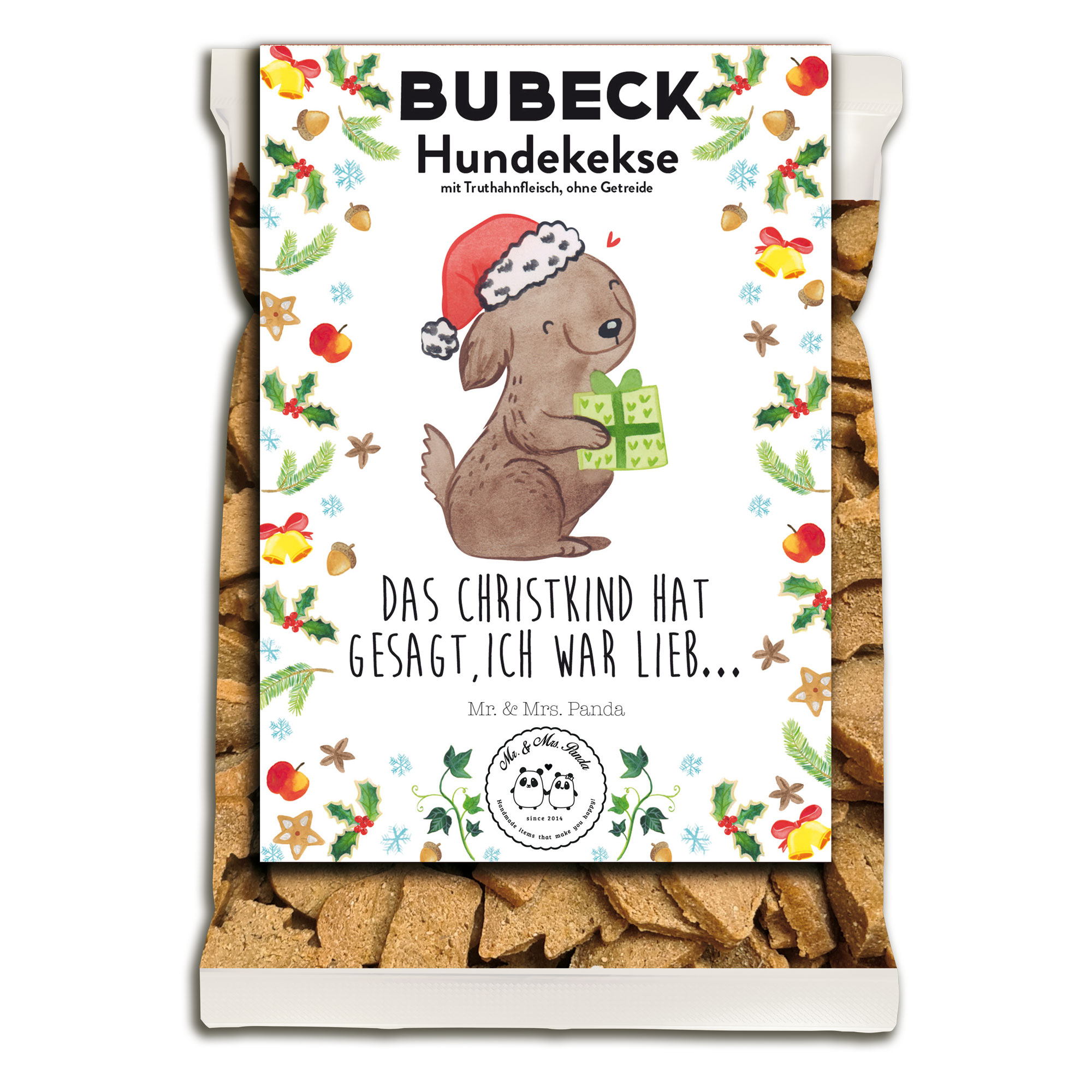 Mr. & Mrs. Panda Weihnachtskekse 210g | getreidefreie Hundekekse