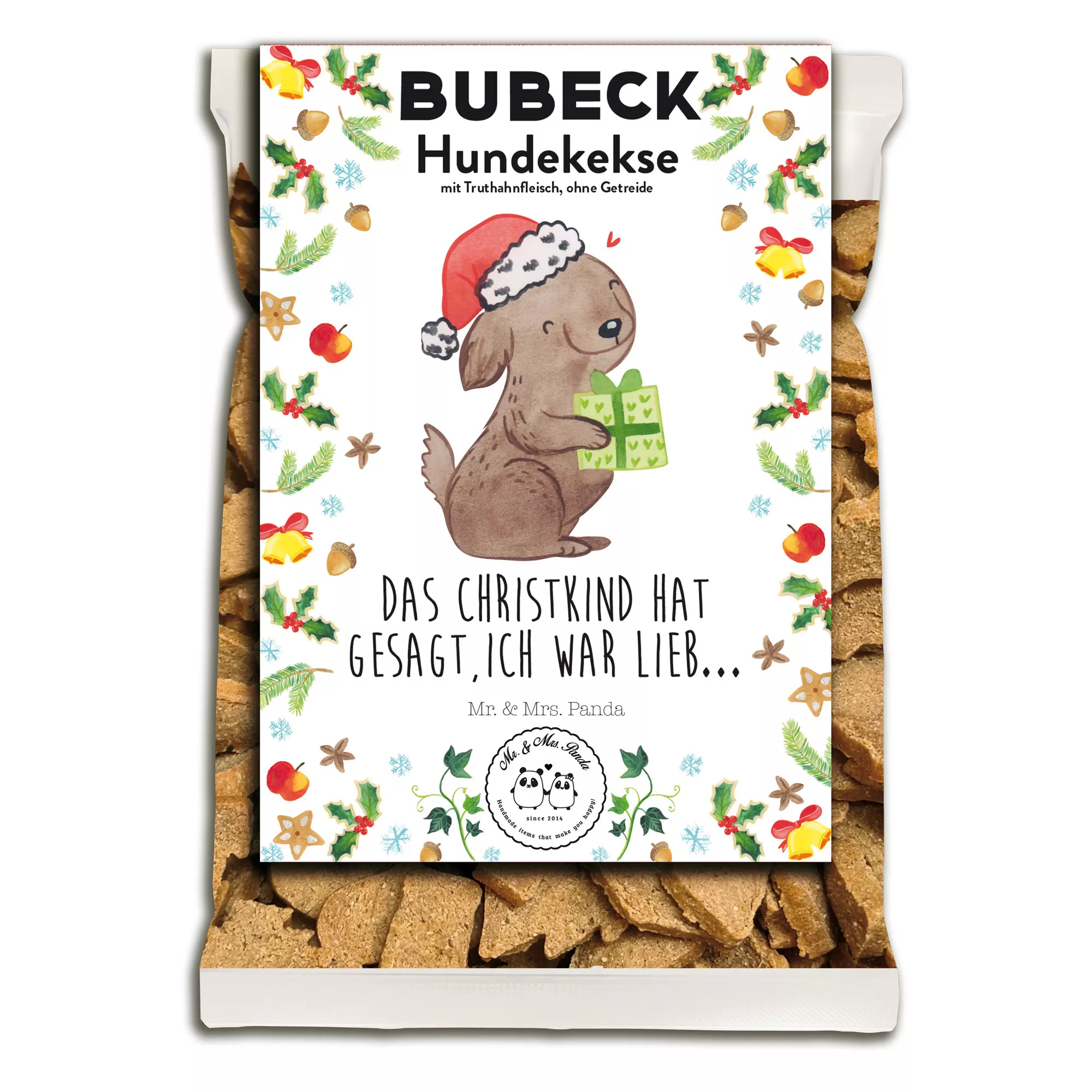 Mr. & Mrs. Panda Weihnachtskekse 210g | getreidefreie Hundekekse
