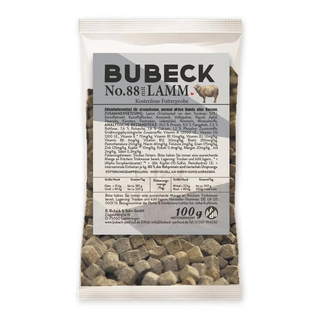 Bubeck No. 88 100g |Trockenfutter