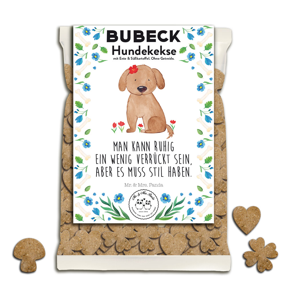 Bubeck Hundekuchenverpackung 210g Mr&Mrs Panda Pandaliebe - Spruch: Mit Stil