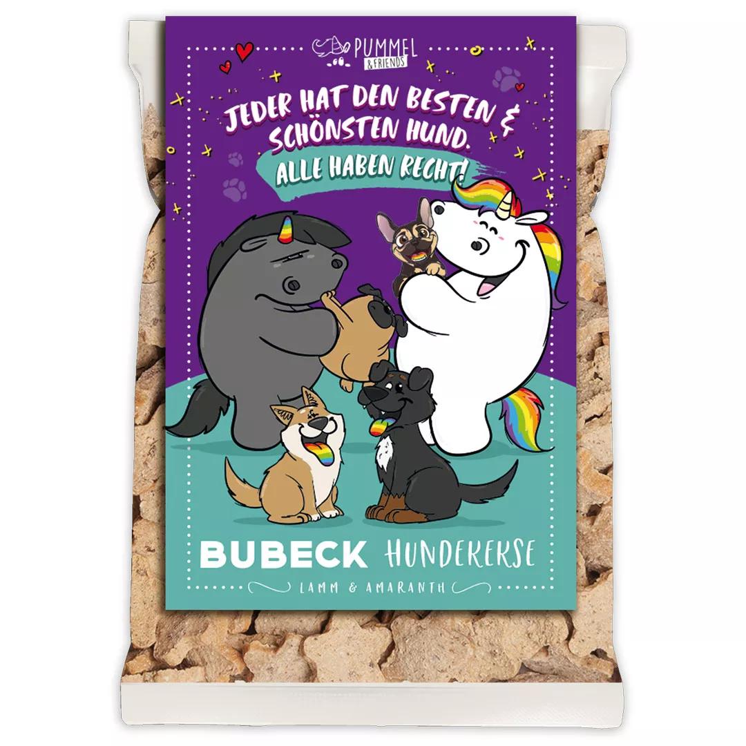 Pummeleinhorn Motiv 36 schönster Hund 210g| getreidefreie Hundekekse