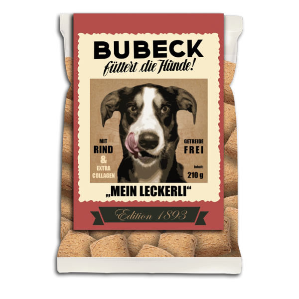 Bubeck - Hundekuchen - Edition 1893 Leckerli mit Rind - getreidefrei