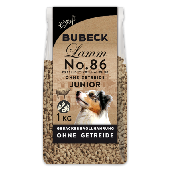 Bubeck - No. 86 Lammfleisch Junior - getreidefrei - Trockenfutter