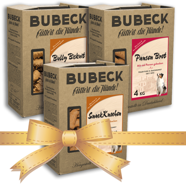 Bubeck - 4 Kg Bundle Hundekuchen gebacken - 3 x 4 Kg