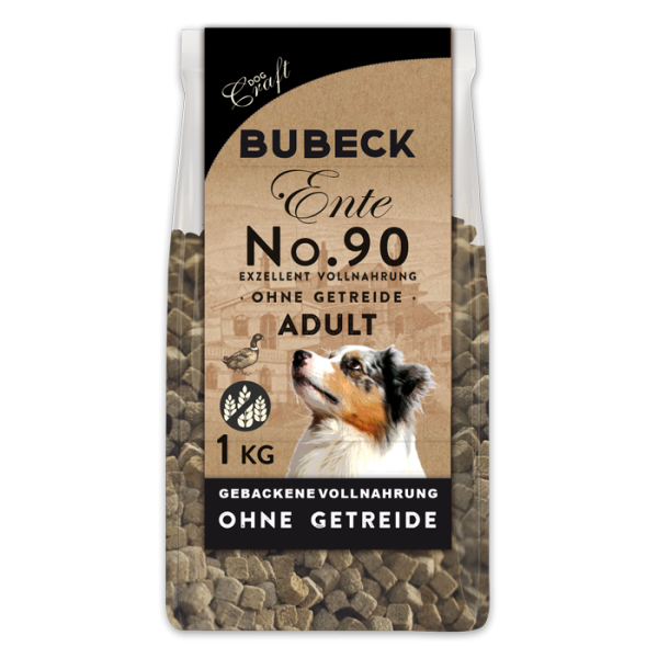 Trockenfutter getreidefrei Single Meat Ente Hunde Bubeck No 90